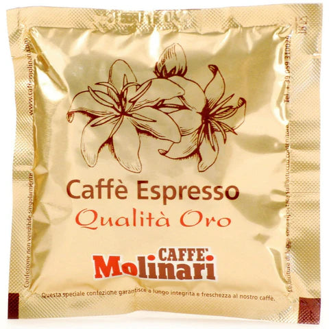 Molinari Oro 55mm ESE Double 14g Espresso Coffee Paper Pod (1 Pack of 100) Free Delivery in the UK for orders over £29.99