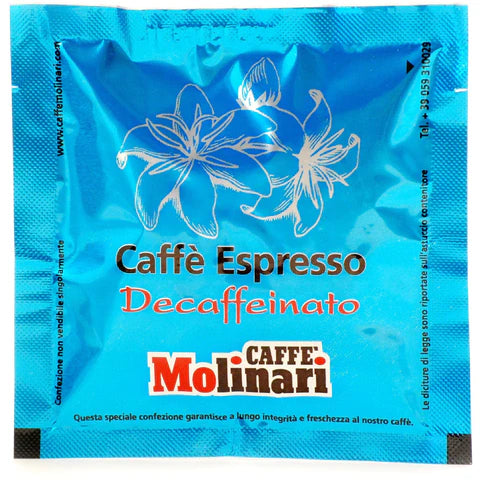 Molinari Decaffeinated Coffee ESE Paper Pods (108 pods) Free Delivery in the UK for orders over £29.99